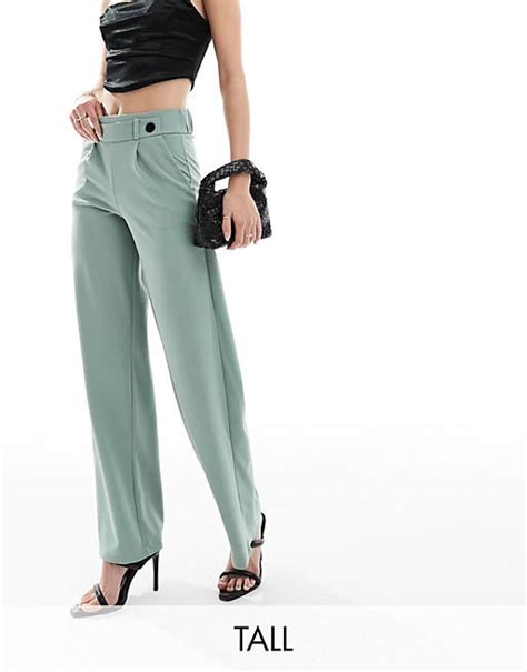 Jdy Tall Elegante Hose In Mintgrün Mit Hohem Bund Und Weitem Schnitt