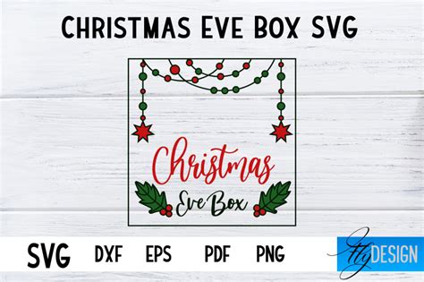 Christmas Eve Box SVG Xmas SVG Christmas SVG Design By Fly Design