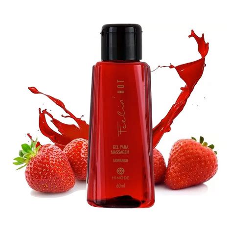 Gel Para Massagem Feelin Hot Morango Ml Shopee Brasil