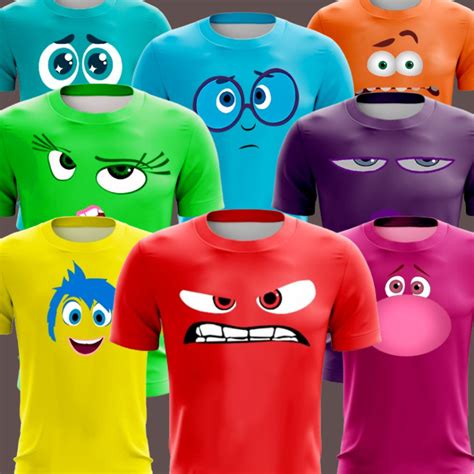 Camisa Divertidamente - Camiseta Do Divertidamente Camisa do filme Divertidamente Personagens ...