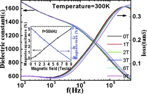 The Frequency And Magnetic Field Dependence Of Dielectric Constant And