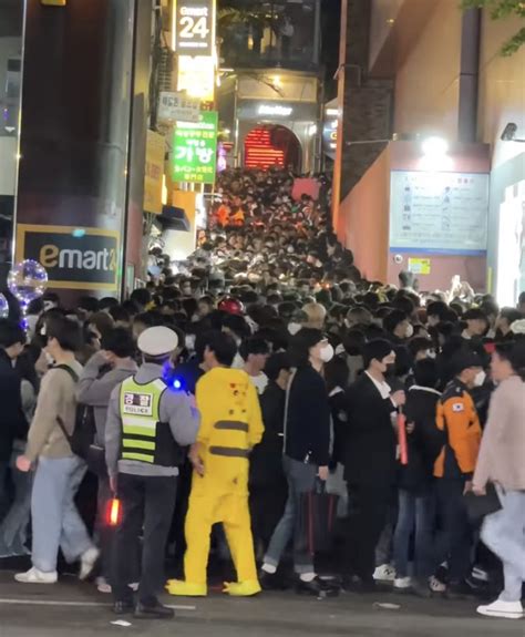 Crowd Control Failure Leads To Tragedy In Seoul Old Gold Black