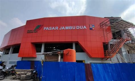 Siap Beroperasi Kembali Pembangunan Pasar Jambu Dua Bogor Sudah Persen