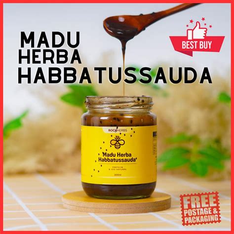 MADU Herba Habbatussauda Madu Asli Dengan Herba Hutan Malaysia