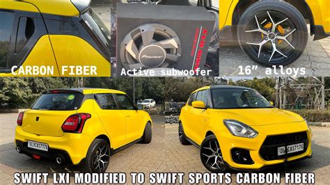 NEW Swift Lxi Modified To Swift Sports Carbon Fiber Swift Sports Kit