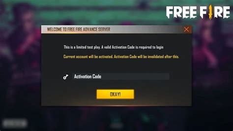 Código de activación de Free Fire Advance qué es y cómo conseguirlo