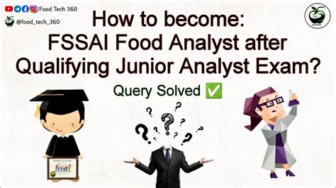 How To Become Fssai Food Analyst After Qualifying Junior Analyst Exam