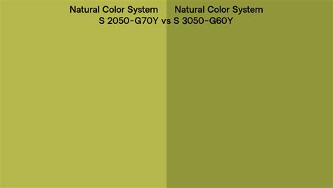 Natural Color System S 2050 G70y Vs S 3050 G60y Side By Side Comparison