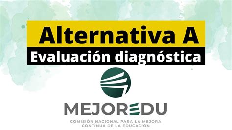 Alternativa De Aplicaci N A Evaluaci N Diagn Stica Mejoredu Para