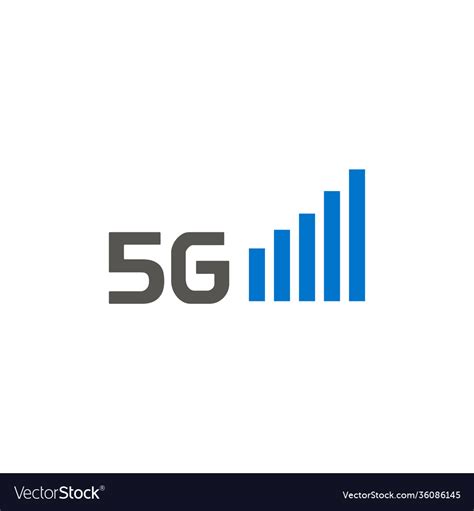 5g internet network logo Royalty Free Vector Image