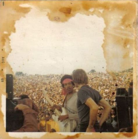 Rare And Candid Backstage Snaps Of Jimi Hendrix At The Woodstock Music Festival 1969 ~ Vintage