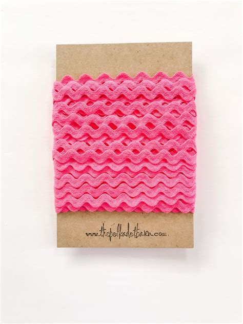 Hot Pink Ric Rac Hot Pink Ric Rac 1 2 Inch Ric Rac Etsy