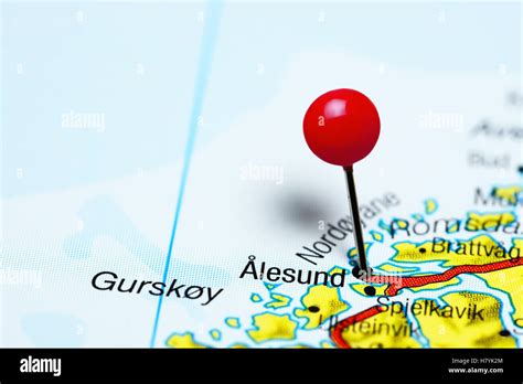 map alesund  res stock photography  images alamy