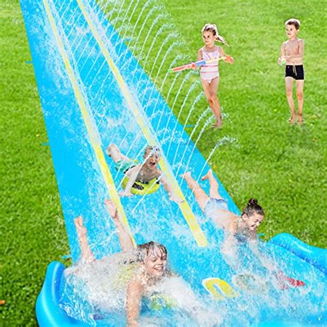 Evoio Triple Water Slip And Water Slide 32 8ft Extra Long Inflatable