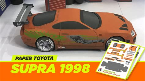 Paper Craft How To Make Sports Car At Home Diy Toyota Supra Diy Racing Car Homemade Diy