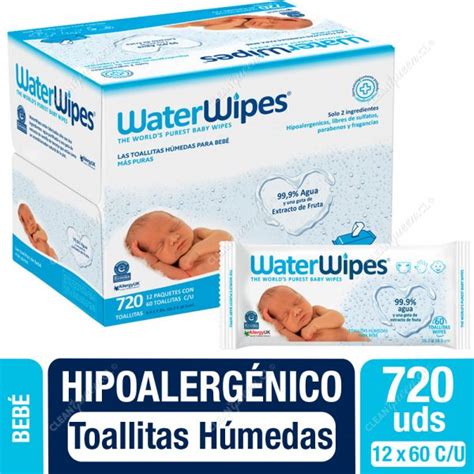 Toallitas H Medas Hipoalerg Nicas Waterwipes Unid X Clean Queen