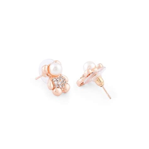 Buy Zaveri Pearls Combo Of Rose Gold Cubic Zirconia Brass Stud