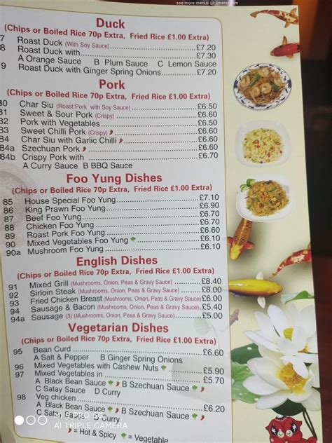 Menu at Panda Panda restaurant, Bishop Auckland