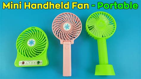 Mini Fan Portable Rechargeable Cooler USB Unboxing TV YouTube