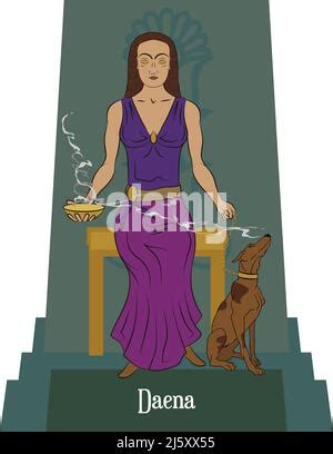 Illustration Vector Isolated Of Persian Mythical Gods Stock Vector