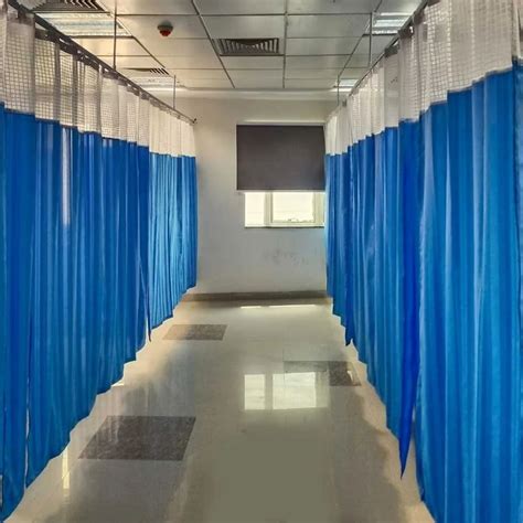 Polyester Blue Hospital Cubicle Curtain At Rs Piece In New Delhi