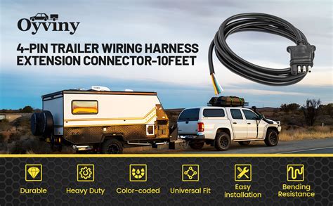 Amazon Oyviny Ft Trailer Side Pin Flat Wiring Harness With