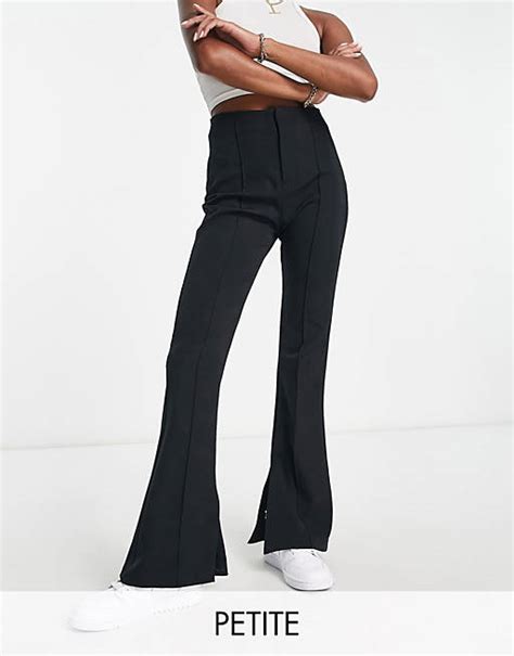 Bershka Kick Flare Pants In Black 44 Off