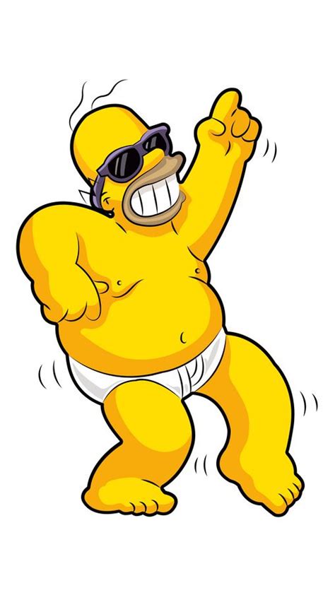 The Simpsons Homer Dancing Sticker Simpsons Drawings Simpsons Art