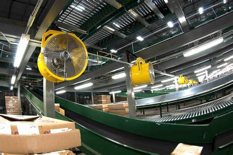 Wall Mounted Fan SWEAT BEE Big Ass Fans Industrial Metal