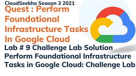 Perform Foundational Infrastructure Tasks In Google Cloud Challenge Lab