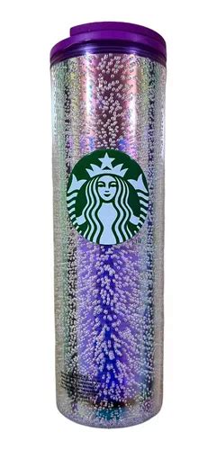 Termo Tumbler Starbucks Burbujas Morado Edici N Navidad Env O Gratis