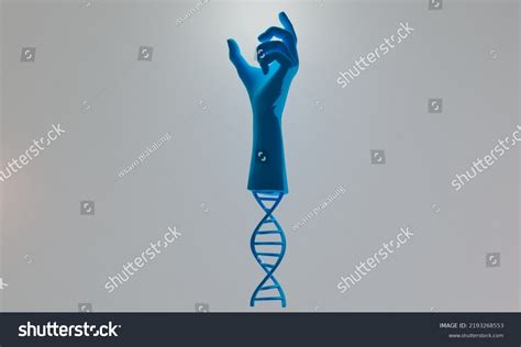 Hand Dna Human Helix Molecules Cell Stock Illustration 2193268553