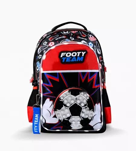 Footy Mochila De Espalda P F Tbol Pop It Con Luz Led F