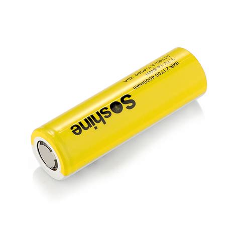 Soshine 21700 3 7V 4000mAh 3C Li Ion Rechargeable Battery With Color