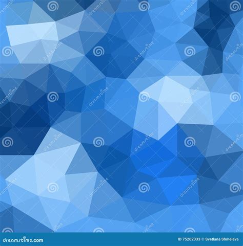 Dark Blue Geometric Triangular Background Stock Illustration