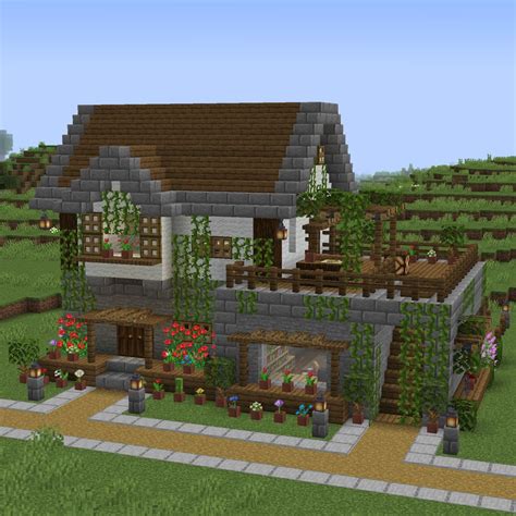 Minecraft How To Build A Farm House Tutorial Youtube Minecraft