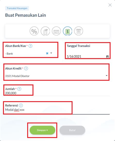 Cara Menginput Modal Saldo Awal Pada Akun Keuangan Paper Id Support