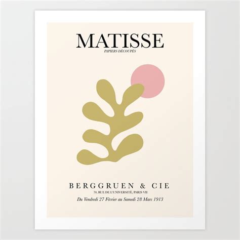 Matisse Cut Out Art Print By Les Muses Society6