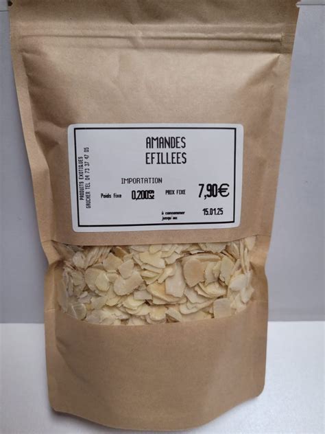 Amandes Efillees Epicerie Gaucher