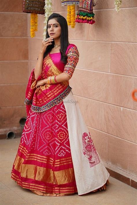 Bandhani Lehenga Bandhani Dupatta Indian Bridal Lehenga