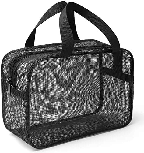 Amazon Gocvo Mesh Shower Caddy Mash Shower Bag Black Portable Mesh