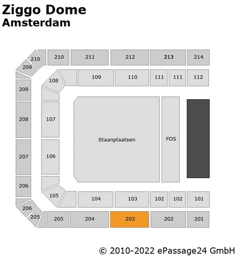 Ziggo Dome Seating Map | Elcho Table