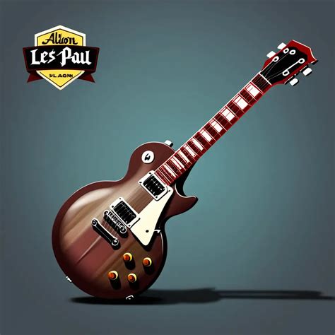 Custom Les Paul Guitar Logo Design For Alon Unique And Striking Muse Ai