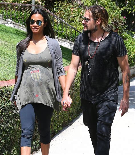 Zoe Saldana And Her Husband Marco Perego Took A Stroll Around Their