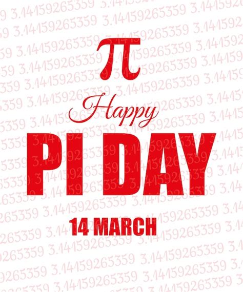 Premium Vector 14 March Happy Pi Day Celebrate Pi Day Mathematical