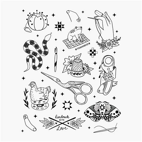 Free Printable Tattoo Flash Sheets