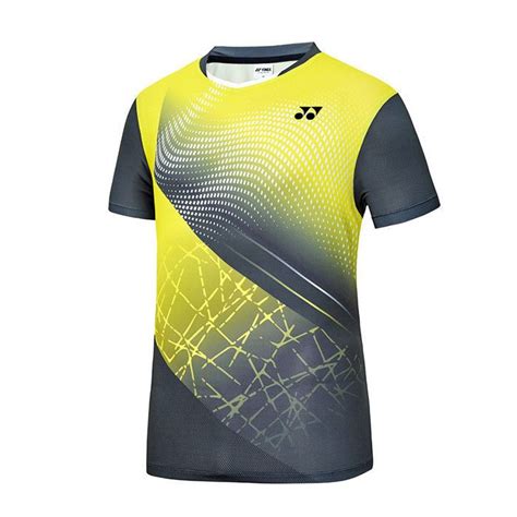 Yonex S S Collection Men S Badminton Round T Shirts Yellow Nwt