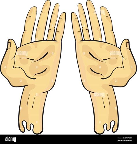 Open Hands Illustration With Palms Up Stock Vector Image And Art Alamy