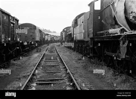 Scrapped Ex British Railways Steam Locomotives At Woodhams Scrapyard