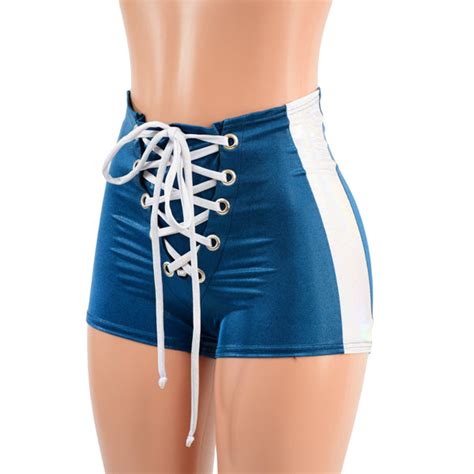 High Waist Lace Up Sailor Shorts With Side Panels Coquetry Clothing